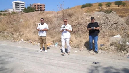 Seferihisar’da kaçak hafriyatla mücadelede drone destekli denetim başladı